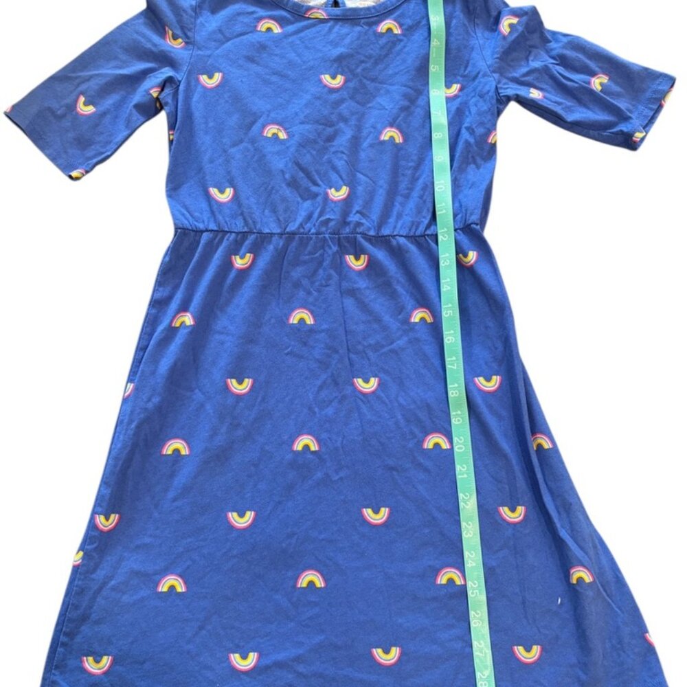 Old Navy Blue Rainbow Print Dress – Girls Large (10–12)